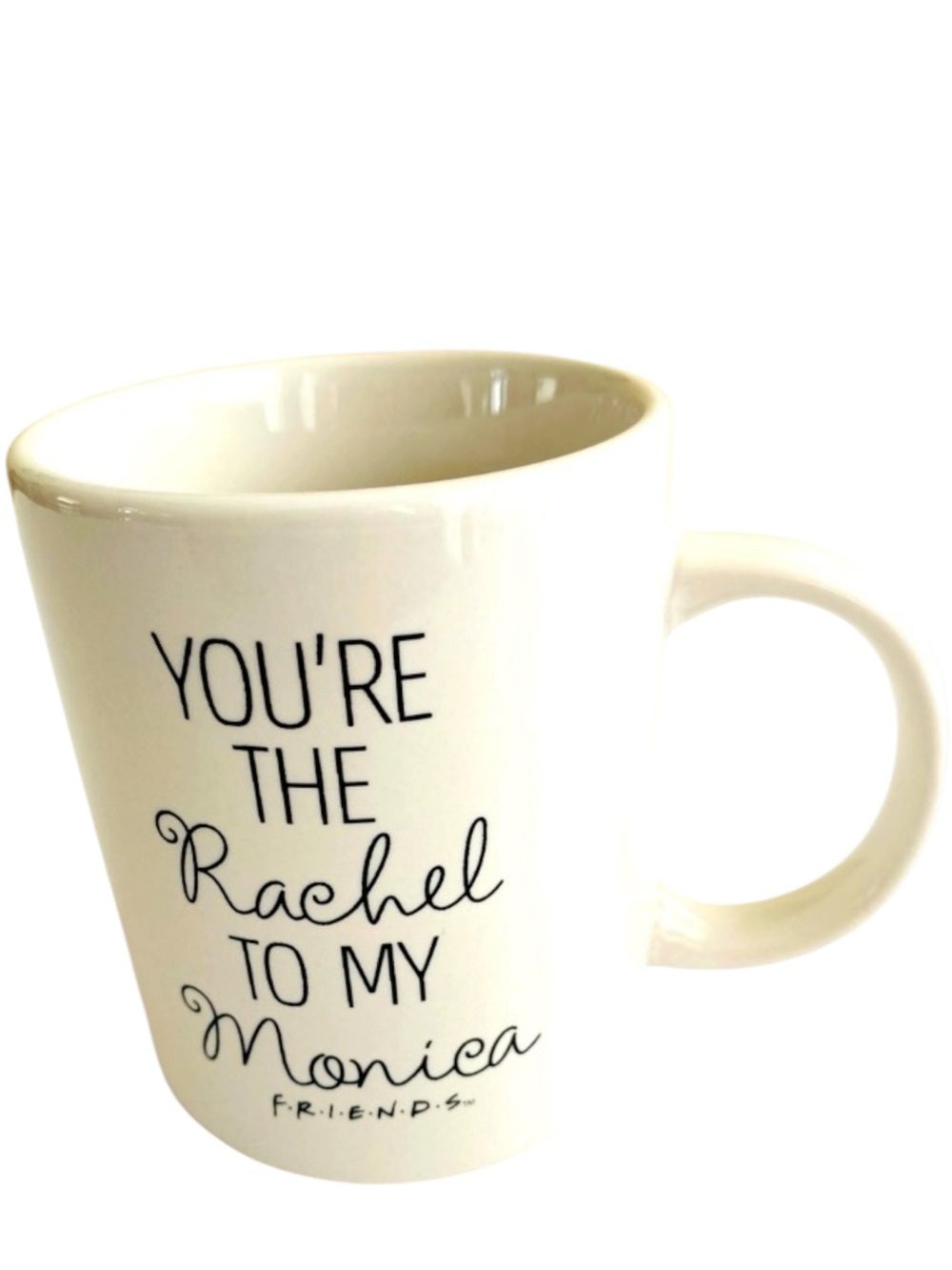FRIENDS RACHEL AND MONICA MUG TV SHOW GRAPHICS COFFEE CUP